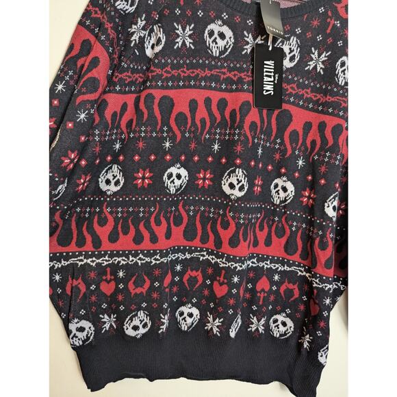 NWT Torrid Disney Villains Poison Apple Fair Isle Sweater - Picture 4 of 8